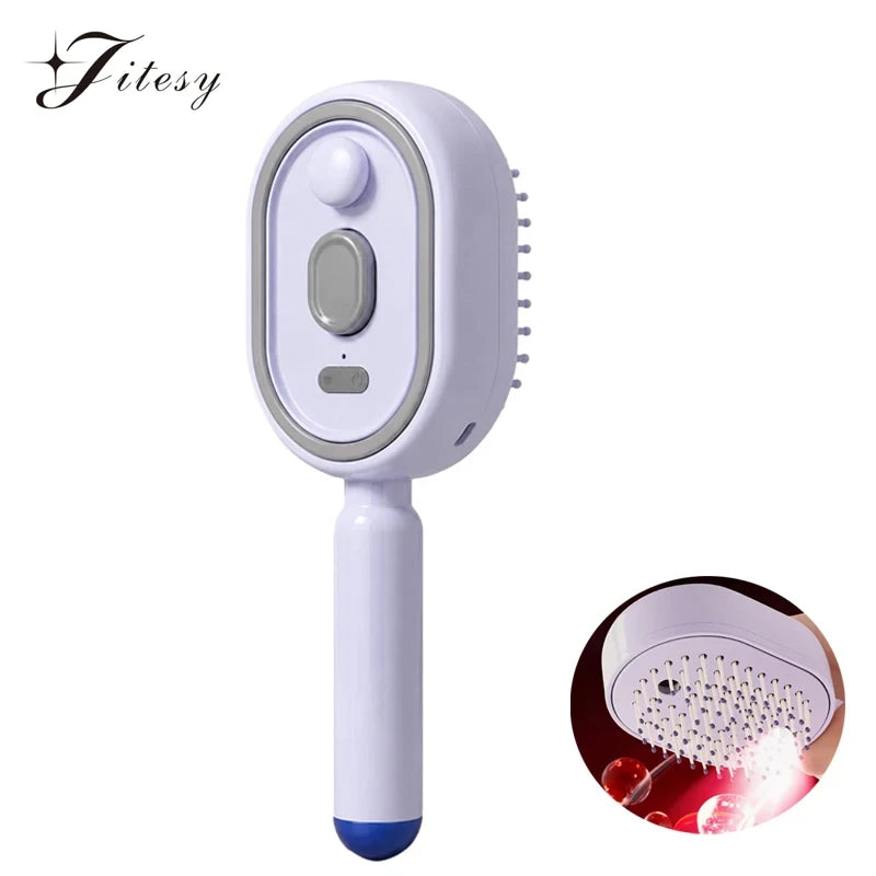 Electric Steam Hair Straightening Brush