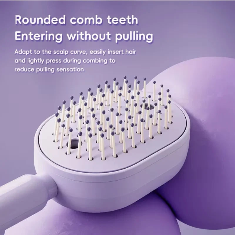 Electric Steam Hair Straightening Brush