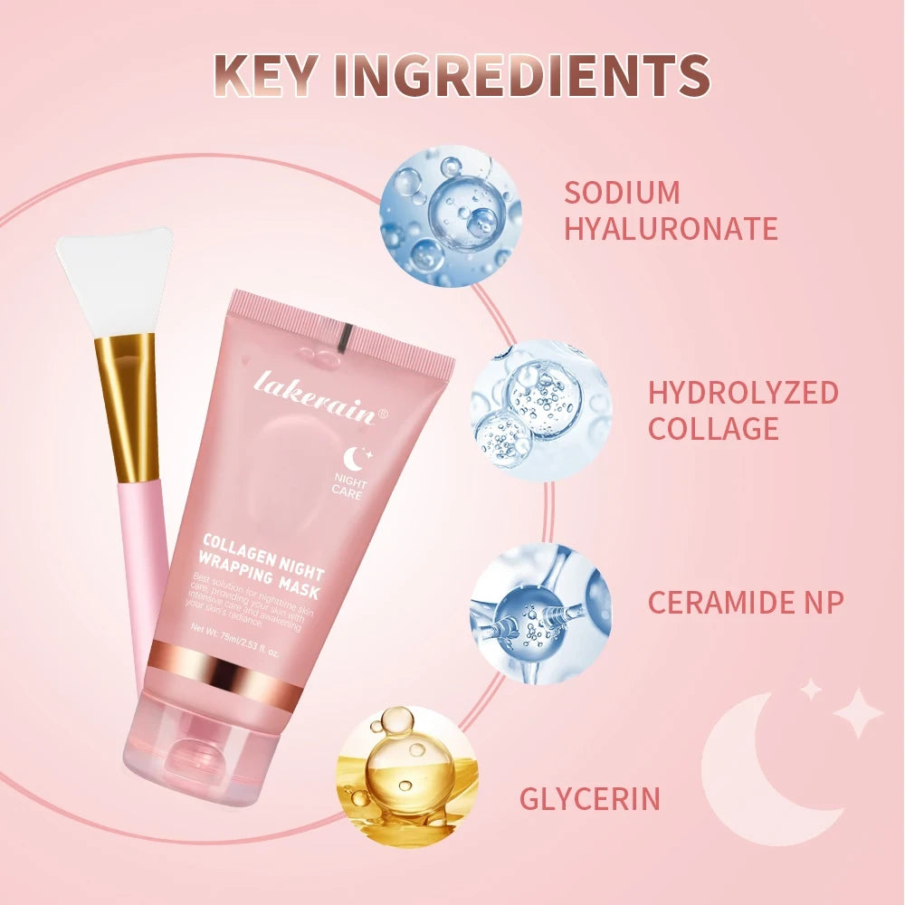 Collagen Night Wrapping Mask And Brush
